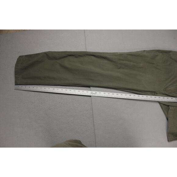 Carhartt Relaxed Fit Carpenter Pants Olive Green Workwear 31x34 Mens - Picture 6 of 9